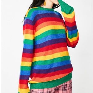 Lazy Oaf Glitter Rainbow Jumper